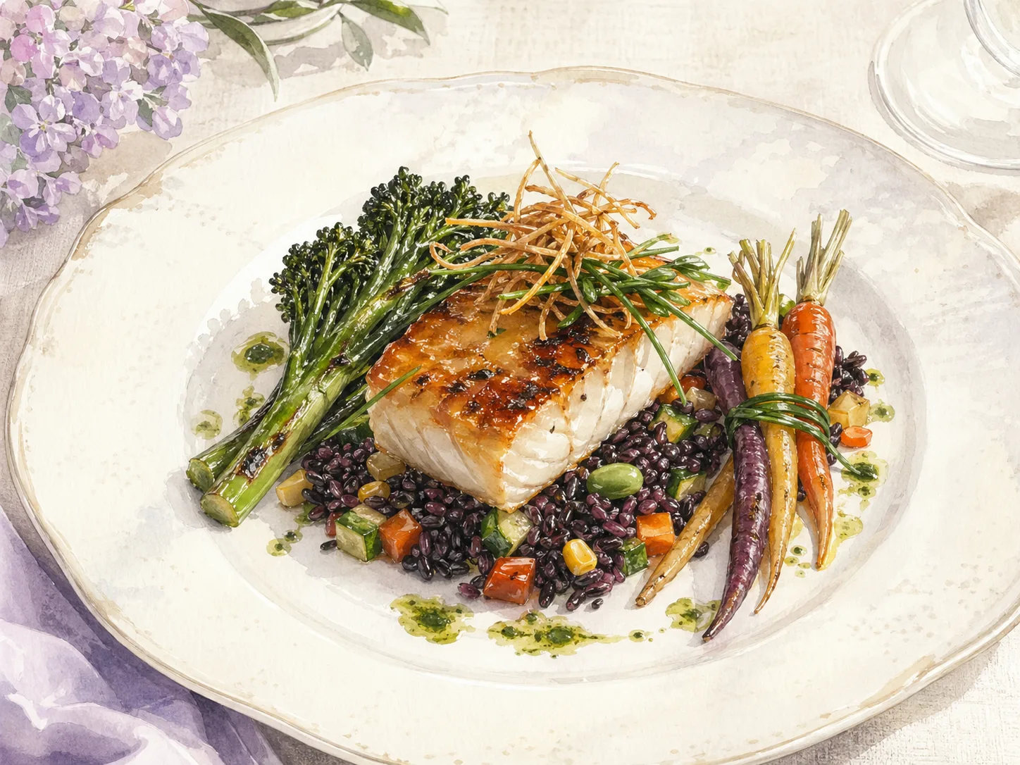 Miso Style Sea Bass