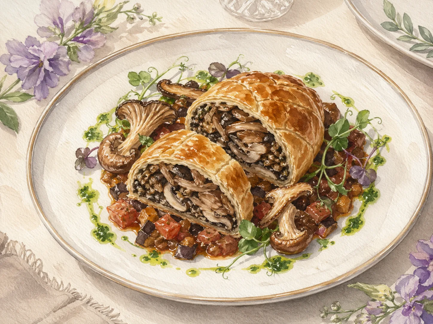 Wild Mushroom Wellington